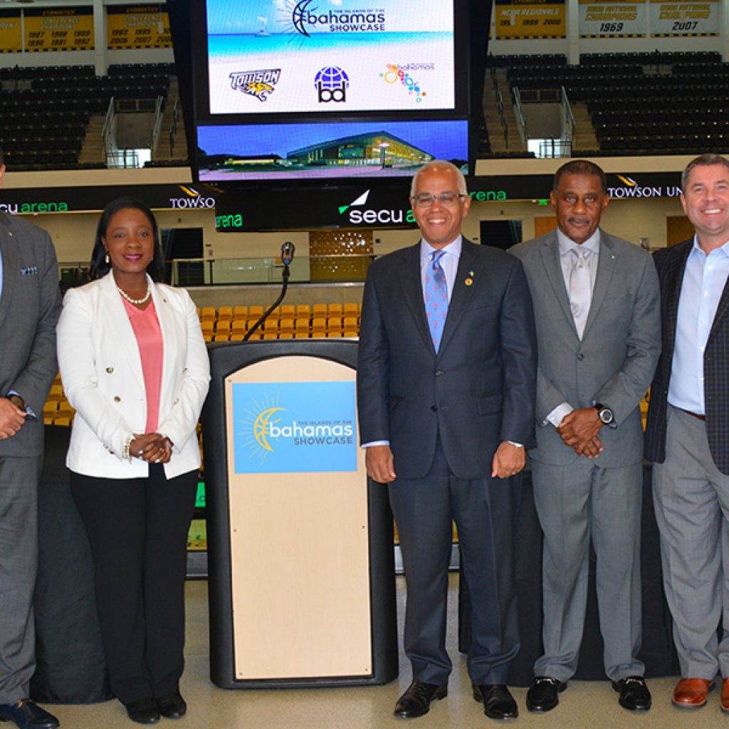 Bahamian officials take part in media event at Towson for The Islands of the Bahamas Showcase